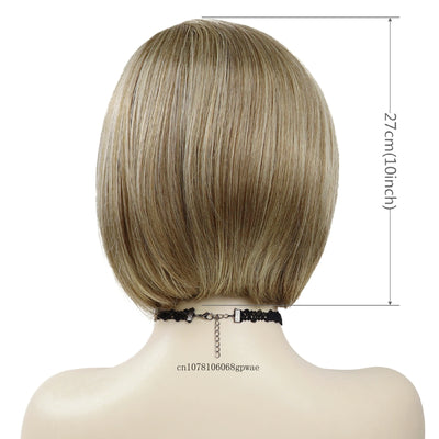 Blonde Bobpruik met Zijpony