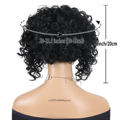 KinkyBounce: Real Hair Black Afro Wig