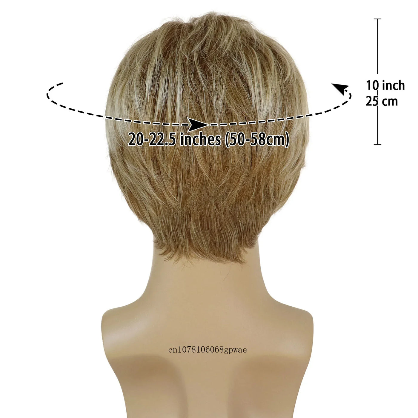 Blonde rechte pruik van echt haar voor mannen