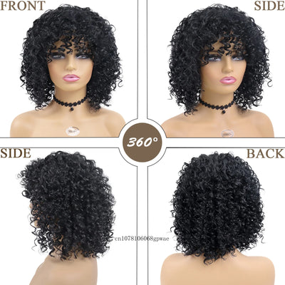 AfroBounce: Natural Curly Real Hair Wig