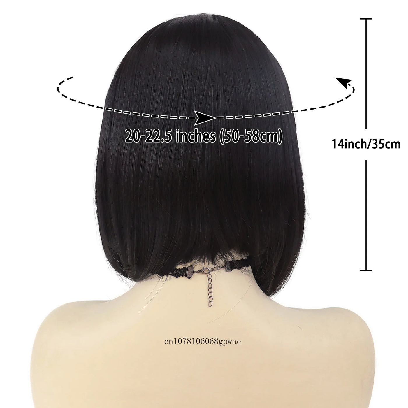 BlackElegance: Real Hair Straight Bob Wig