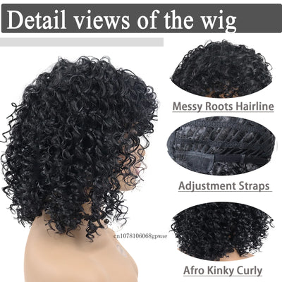 AfroBounce: Natural Curly Real Hair Wig