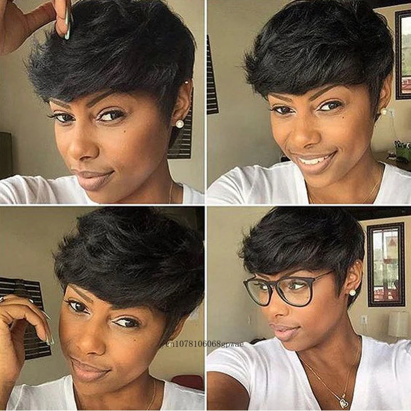AfroPixie: Real Hair Black Pixie Wig
