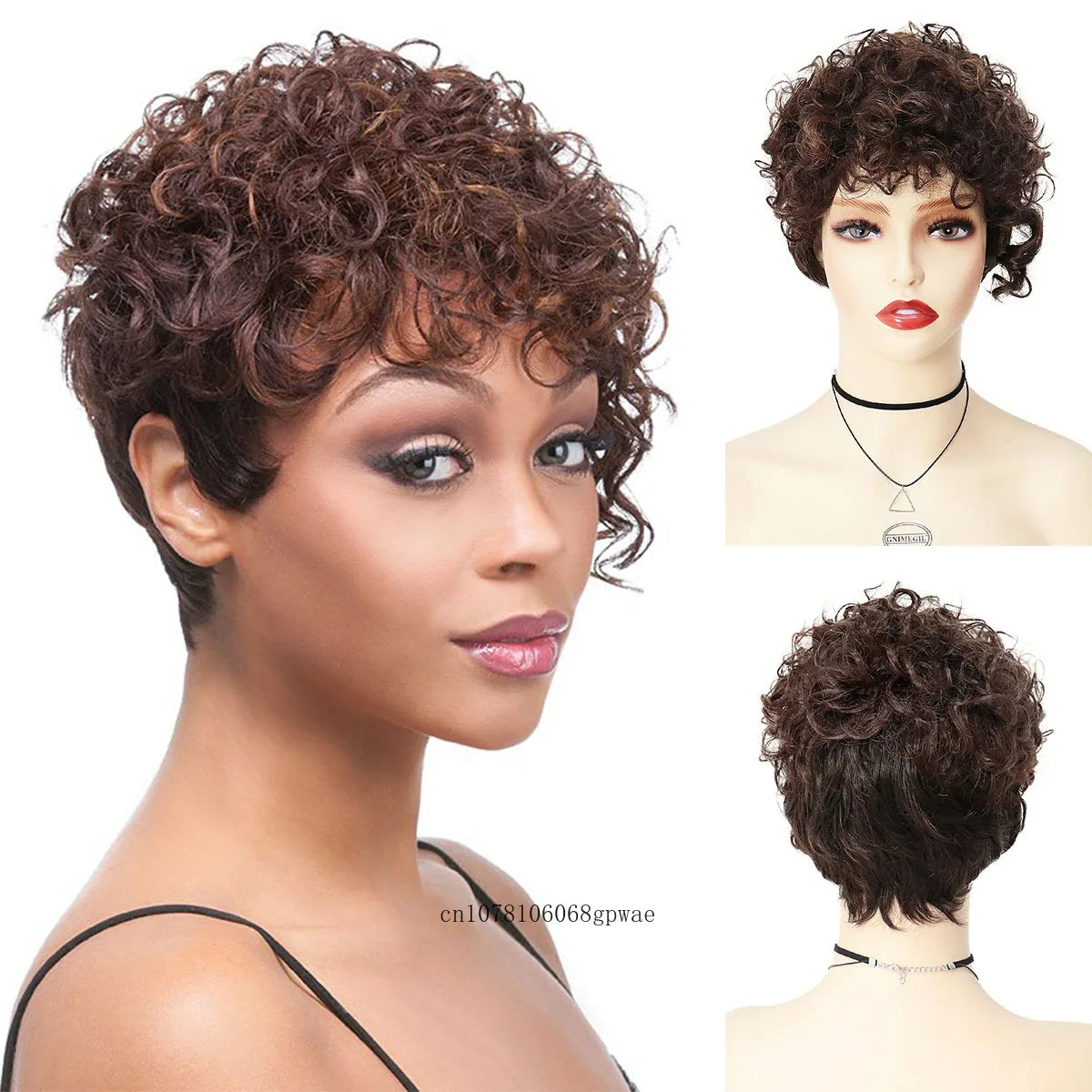 Soft Brown Curls Wig