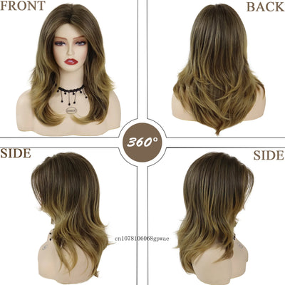Waves of Elegance: Luxe Layered Wig in Rich Brown