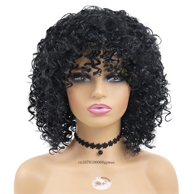 AfroBounce: Natural Curly Real Hair Wig