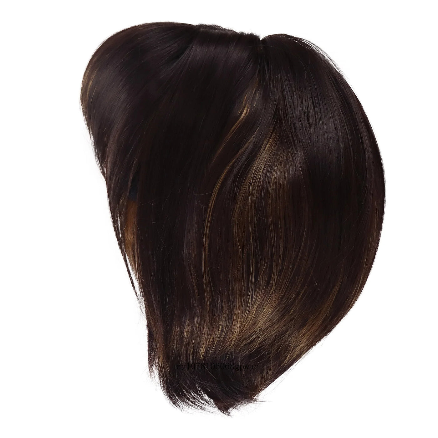 BrownElegance: Echte haar bob pruik met pony