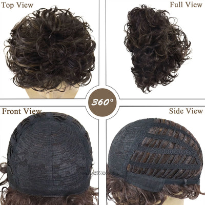 ManeMaster: Natural Curly Men's Wig