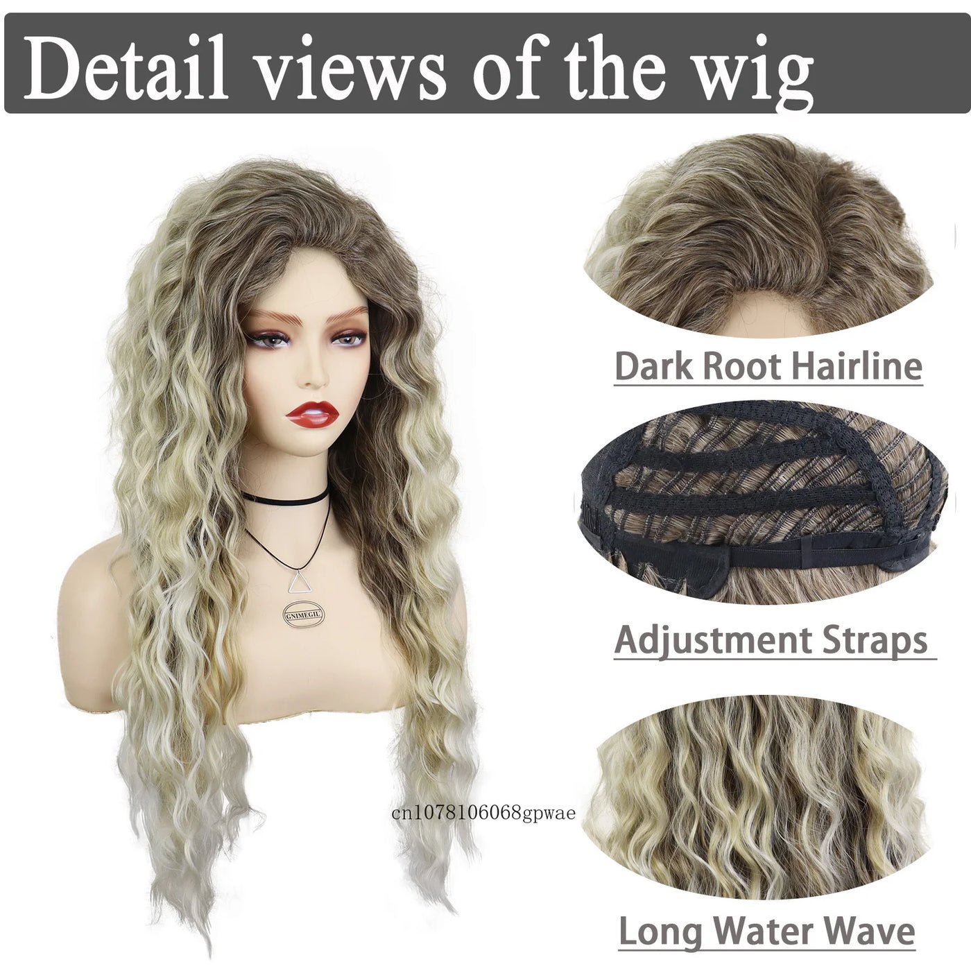 AquaBlonde: Real Hair Wave Wig
