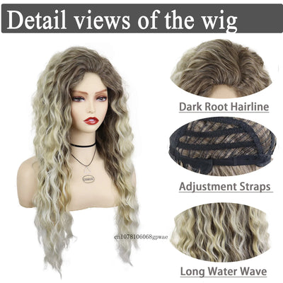 AquaBlonde: Real Hair Wave Wig