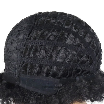 Afro Kinky Curly Real Hair Wig