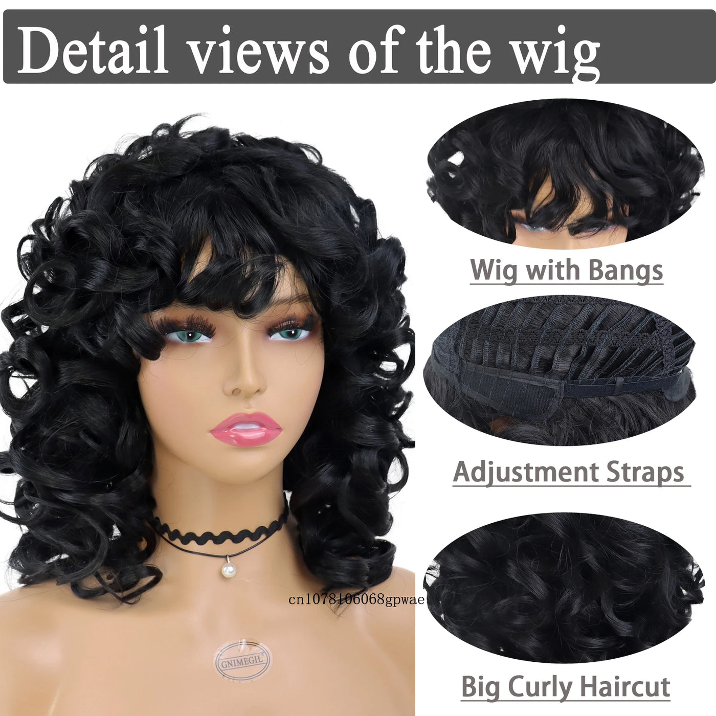 AfroFlair: Real Hair Black Curly Wig