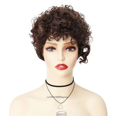 Soft Brown Curls Wig