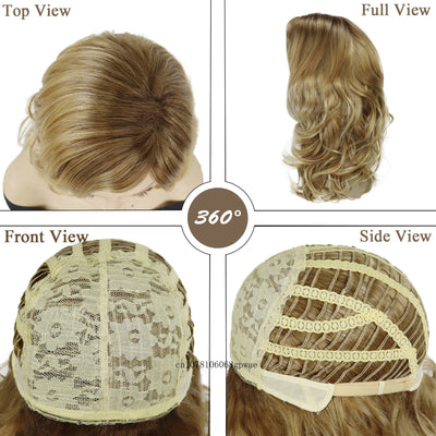 Blonde Shoulder-Length Layered Wig