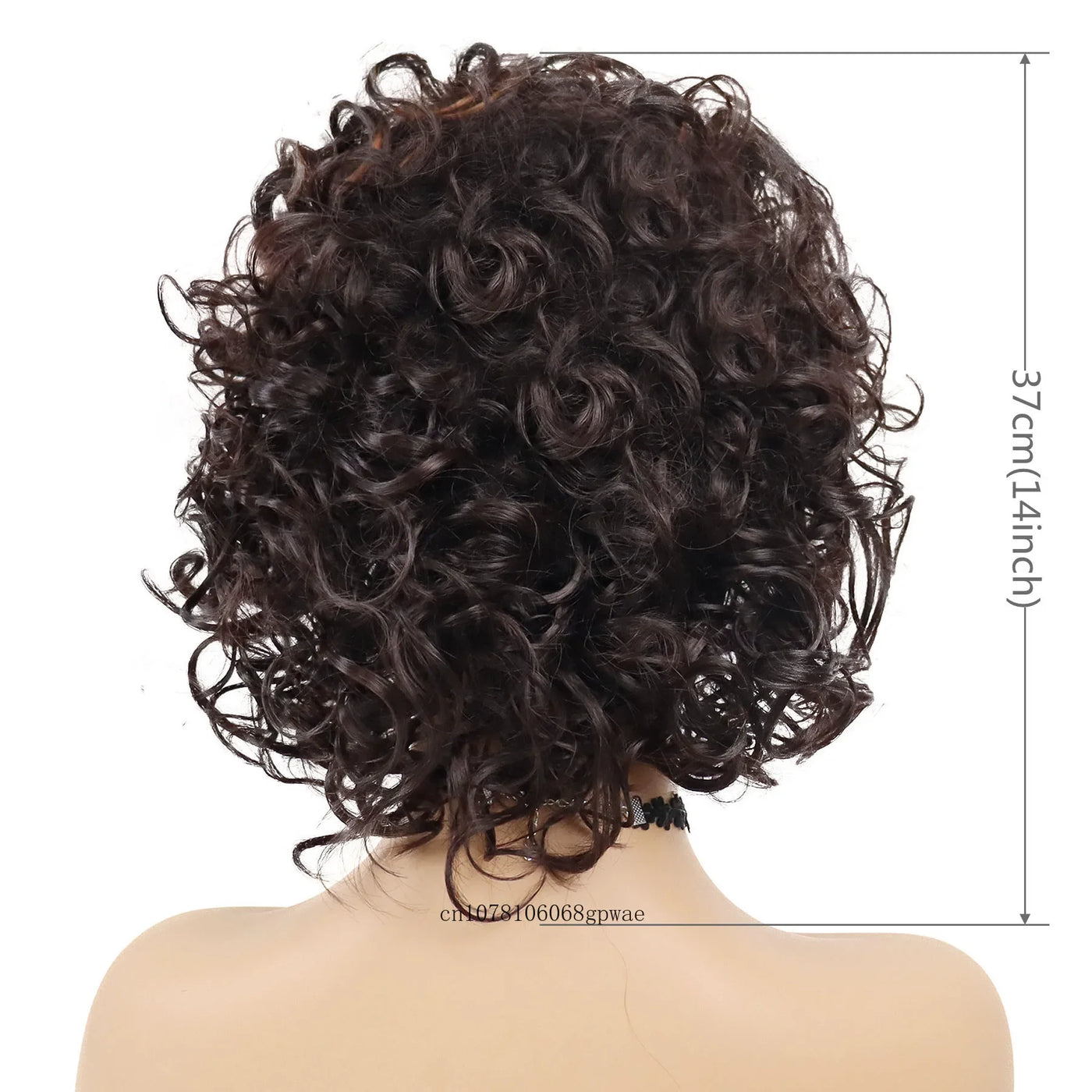 CurlyCrown: Natural Afro Brown Wig
